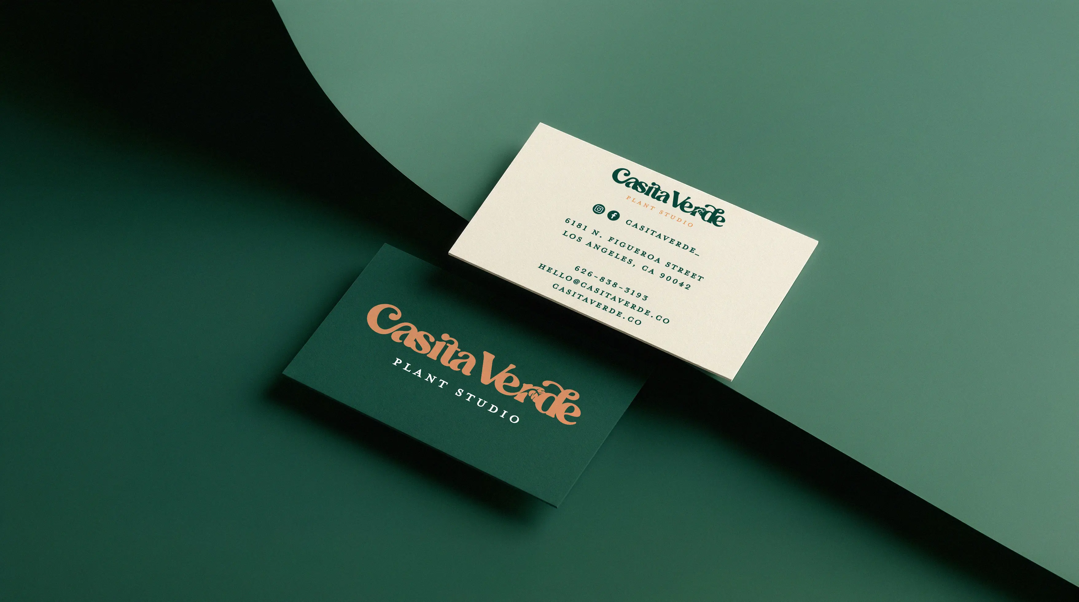 Casita Verde business card design