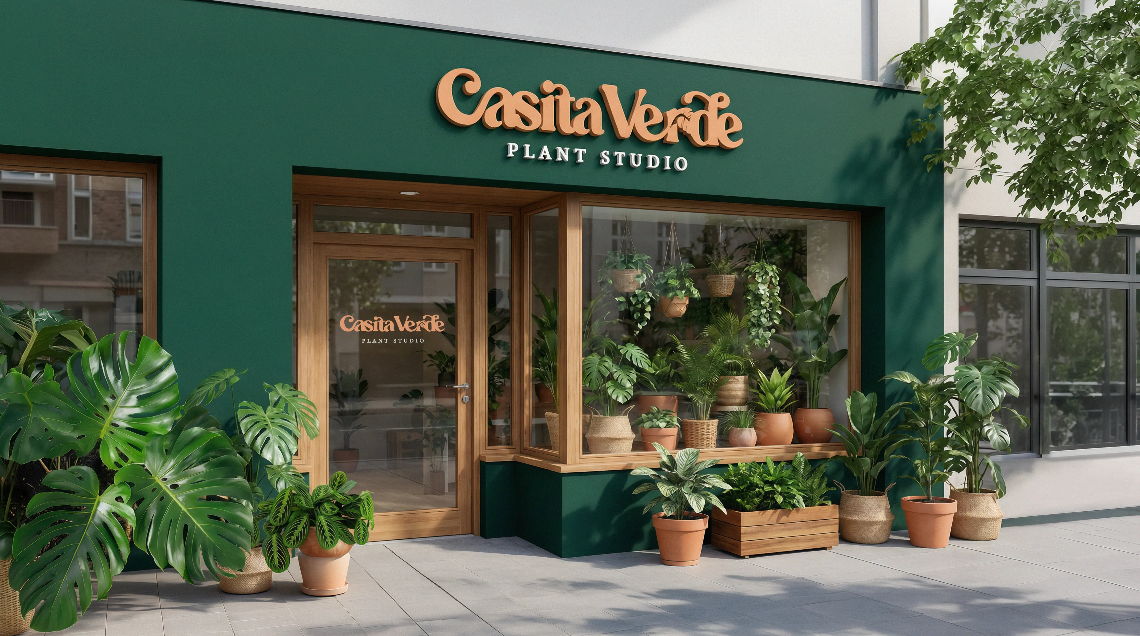 Casita Verde storefront design